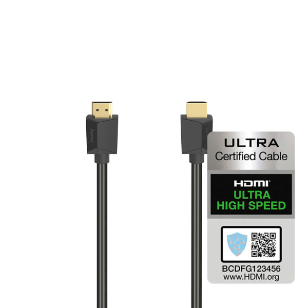 Kabel HDMI High Speed 8K 48Gbit/s Svart 0.5m