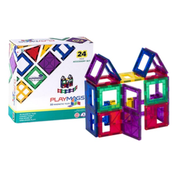Magneettilaatat 3D Playmags 162 - 24 kpl setti