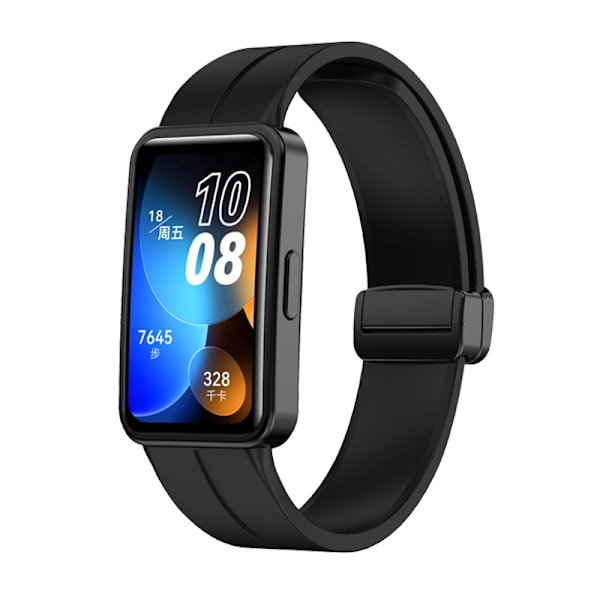 Silikone urrem til Huawei Band 8 & 9 - Sort