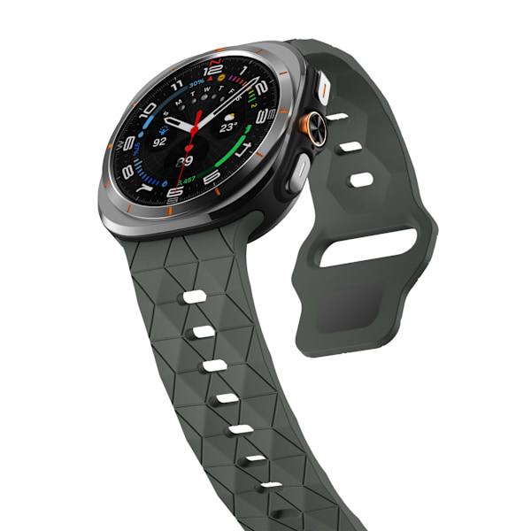 Silikonarmband för Samsung Watch 7 Ultra Grå
