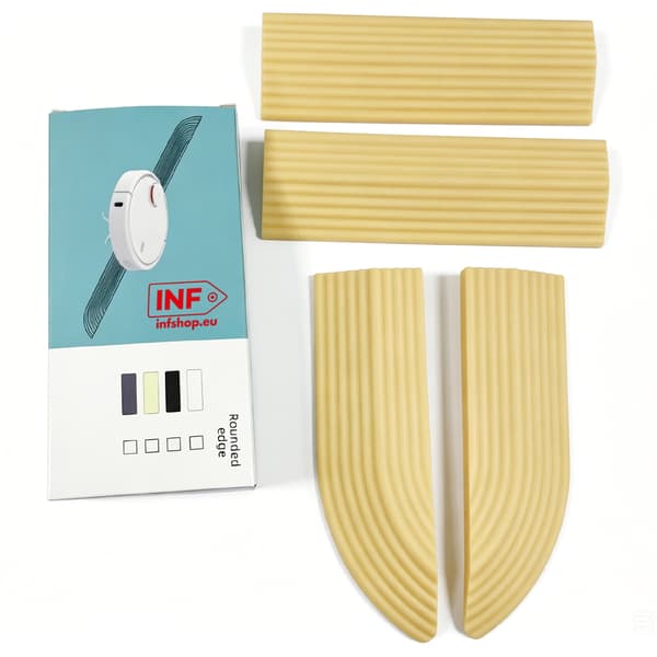 Tröskelramp för robotdammsugare 1 set Beige Beige