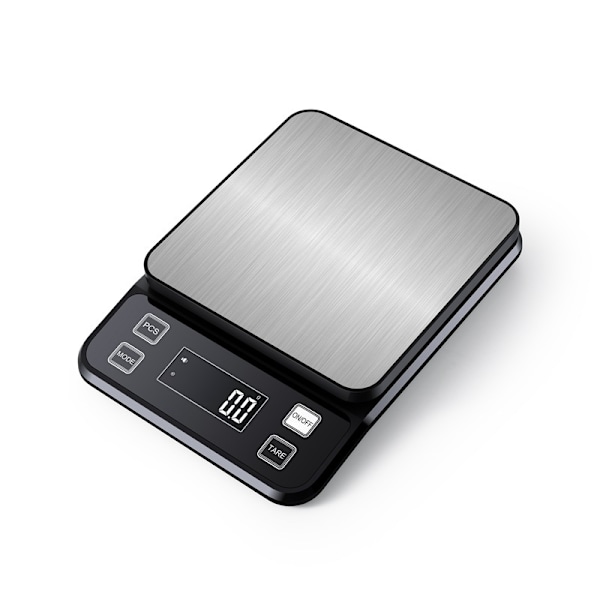 Digital køkkenvægt - Vandtæt og præcis 5 kg/0,1 g