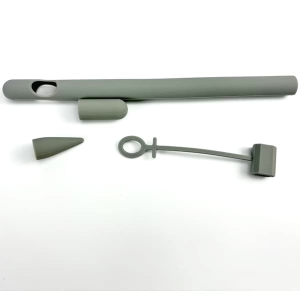 4-delt silikone beskyttelsesetui til Apple Pencil Grey Grey