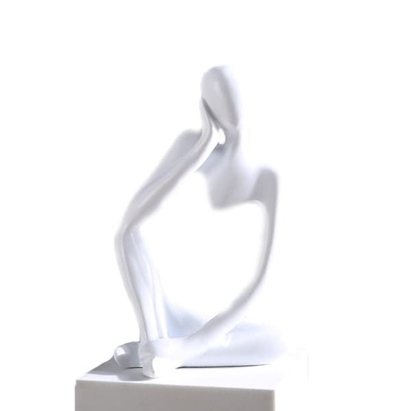 Abstrakti ajattelijahahmo - moderni sisustuselementti White White