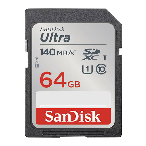 Muistikortti SANDISK ULTRA SDXC 64GB 140MB/s UHS-I Class 10 (SDSDUNB-064G-GN6IN)