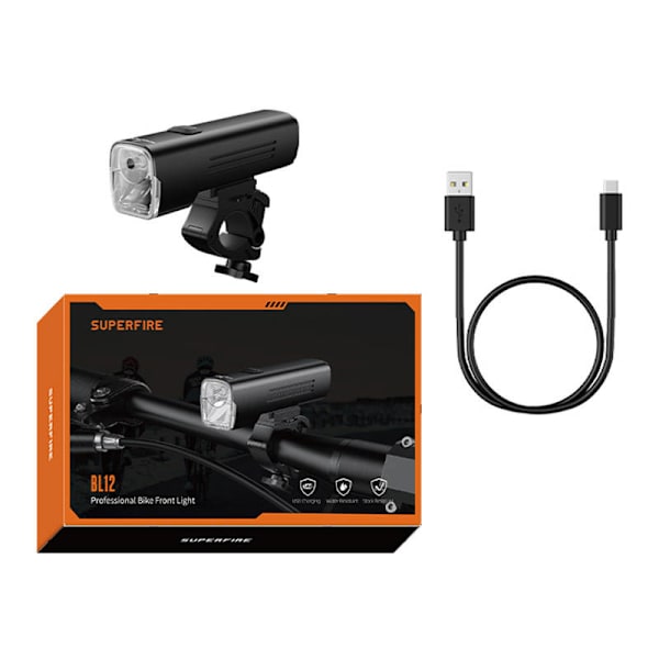 Pyöränvalo Superfire BL12, 4800mAh, USB