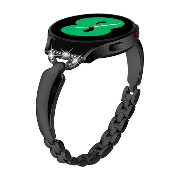 Samsung Galaxy Watch-rem, armbåndsurrem i rustfrit stål 20 mm Sort