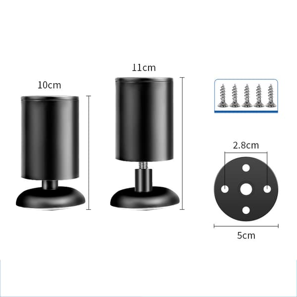 4-pack monteringsplattor för bordsben C 10 cm 10 cm