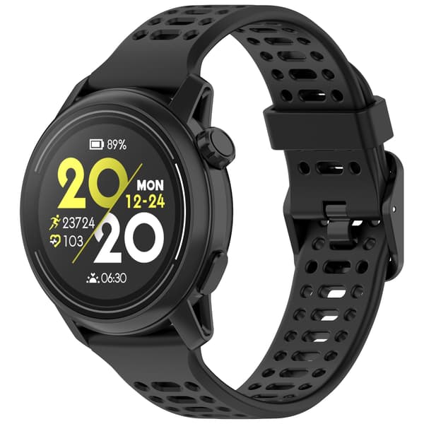 COROS Watch Silikon Tvåfärgsrem Black 22 mm Black 22 mm