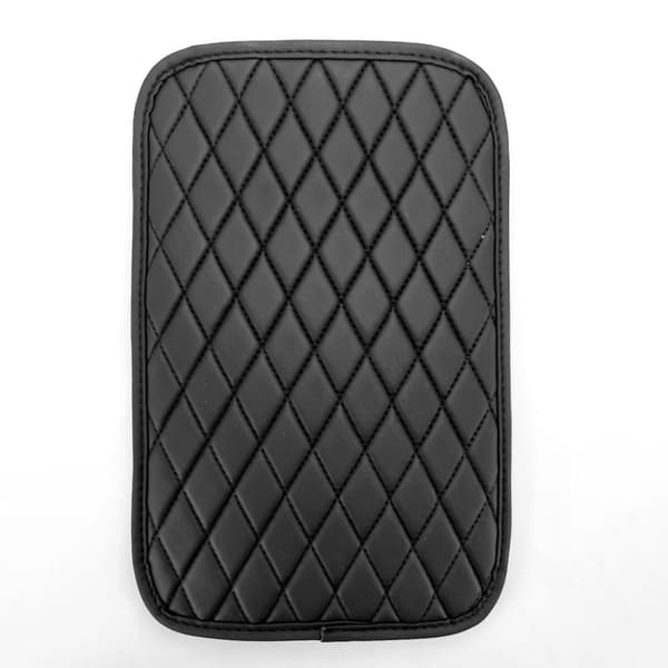 Timanttikuvioinen auton käsinojan pehmuste - (2 cm paksu) Black Black