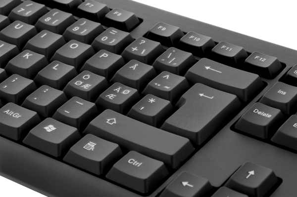 Keyboard, Swedish, USB, black