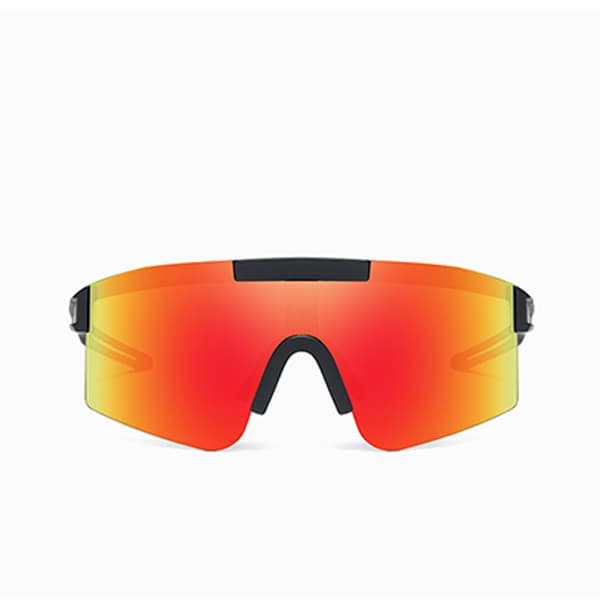 Stilfulde solbriller 3049 hvid stel med sorte prikker Orange Orange