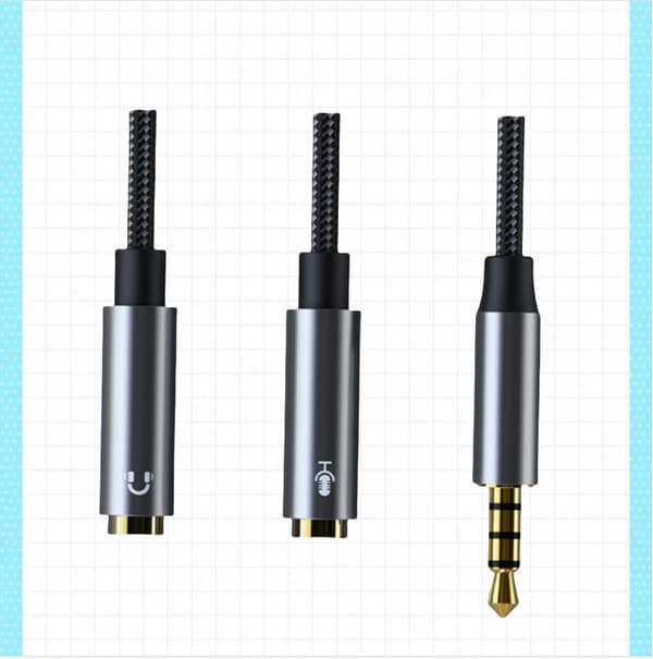 CB01 Hörlurar och mikrofon Splitter Adapter Audiokabel Model 2