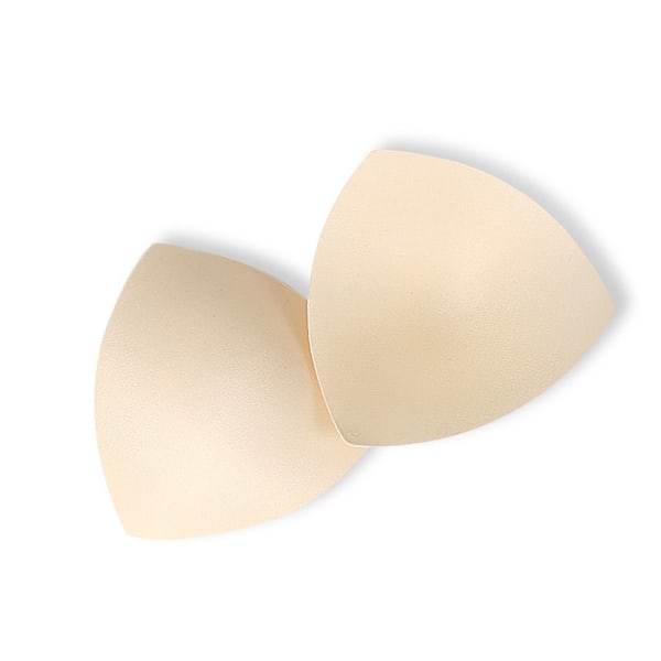 YZ007 Triangle Sponge Bra Pads Hudfarve One Size (2 Par)