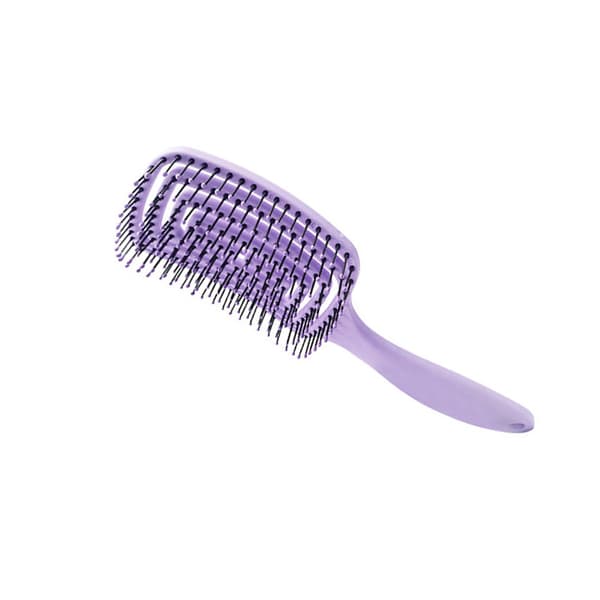 Ergonomisk böjd ventilborste för hårbottenmassage Purple Purple