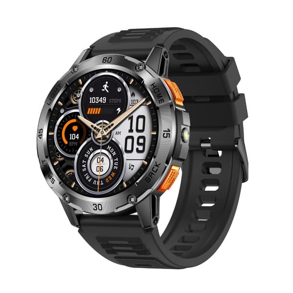 Multifunktionell Smartwatch med Hälsoövervakning och Bluetooth-samtal, kompatibel med Android & iOS Black Black