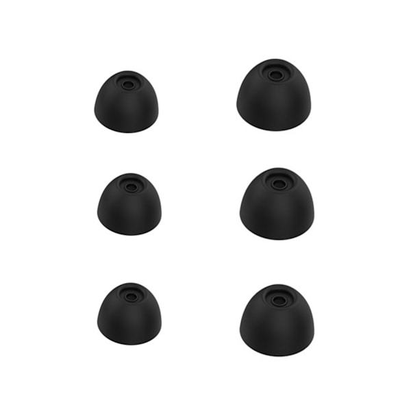 Öronkuddar för Samsung Galaxy Buds 2 in-ear hörlurar 3,8 mm 3 par Svart