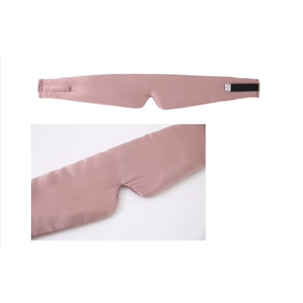 100% Mulberry-silkkinen uninaamio naisille ja miehille Vaaleanpunainen