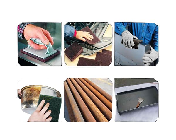 5 stk. industrielle skuresvampe Red Red