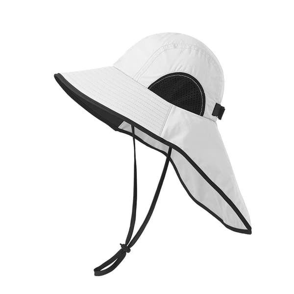 Justerbar solhat med nakkebeskyttelse - 54-58 cm Model 3