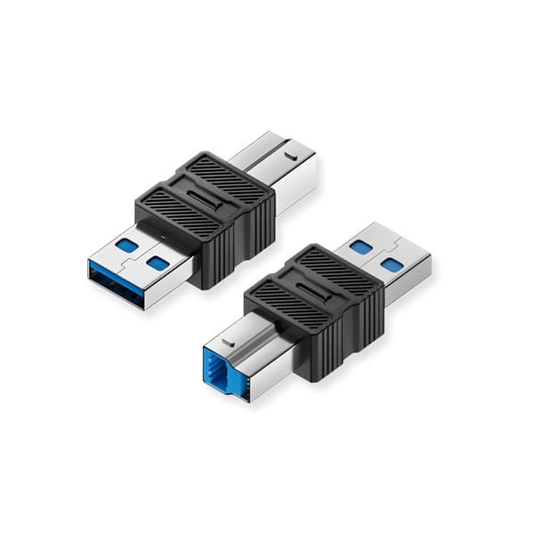 USB 3.0 B Han(M) til A Han(USB-M) Adapter (2-pak)