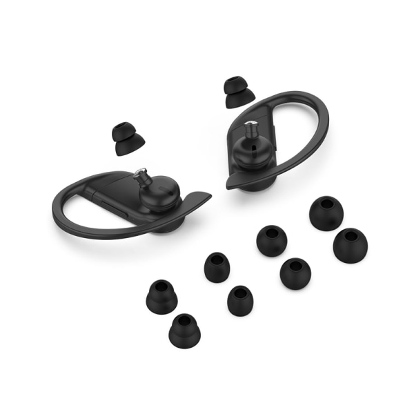 Öronkuddar för hörlurar 4 par Beats Powerbeats Pro/Powerbeats 34 Svart