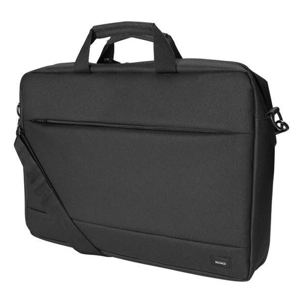 Laptop bag, for laptops up to 15.6", polyester, black