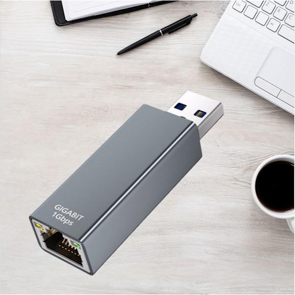 DK03 USB til Gigabit Ethernet Adapter - Space Gray