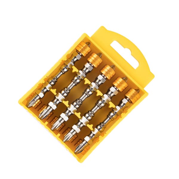 Dobbelthovedet magnetisk skruetrækkerbitsæt 10-Pack