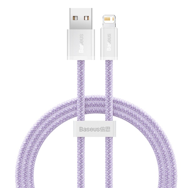 Baseus dynamisk kabel USB till Lightning, 2,4A, 1m (lila)