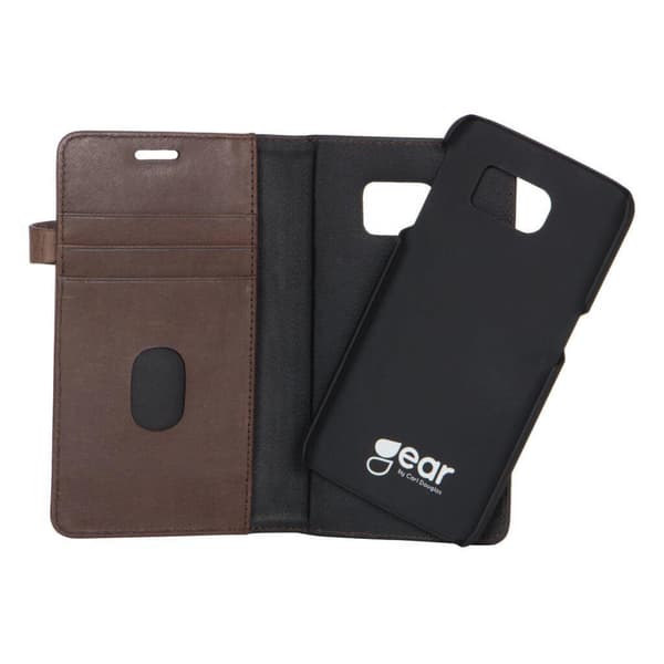 Wallet Læder Samsung S6 Brun