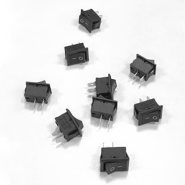 PÅ/AV-Strömbrytare, 10-pack Black Black