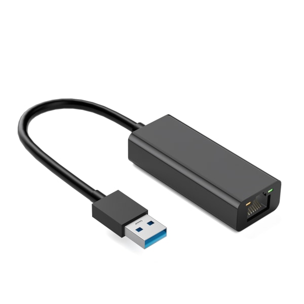 Verkkosovitin USB Gigabit Ethernet Musta