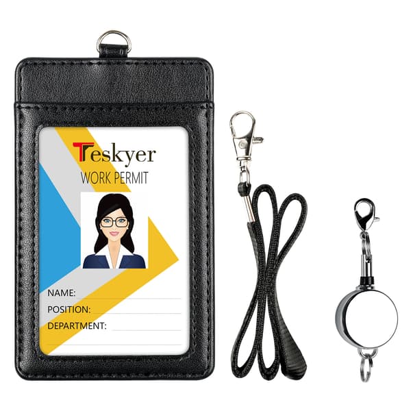 Pystysuuntainen korttiteline PU-nahkaa Black Black