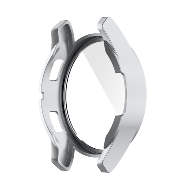 PC-etui + skærmbeskytter i hærdet glas til Samsung Galaxy Watch FE 40mm Sølv