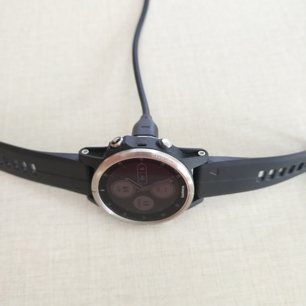 USB-C Smartwatch ladekabel Garmin Fenix 5 / 5X / 5S / 6 / 6X / 6S Sort