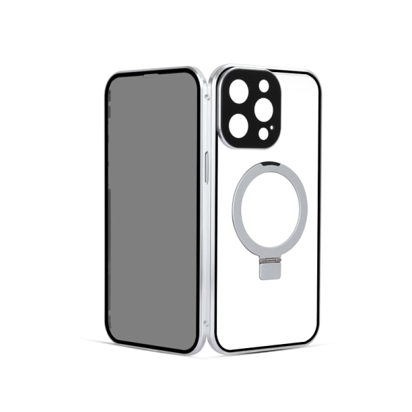 Magnetiskt Fodral med Integritetsskydd för iPhone iPhone 13 Silver