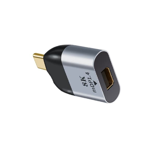 Mini DP Hona till USB-C Hane Adapter - 8K Video & Ljud Konverterare