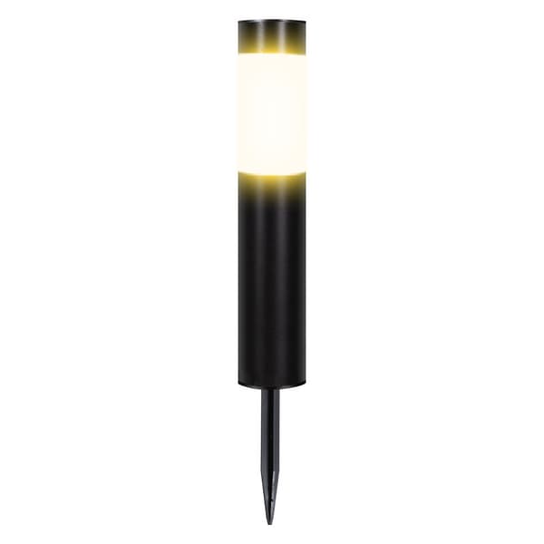 Cylindrisk Havelampe (Sort) - Sæt med 2, Warm white lights Warm white lights
