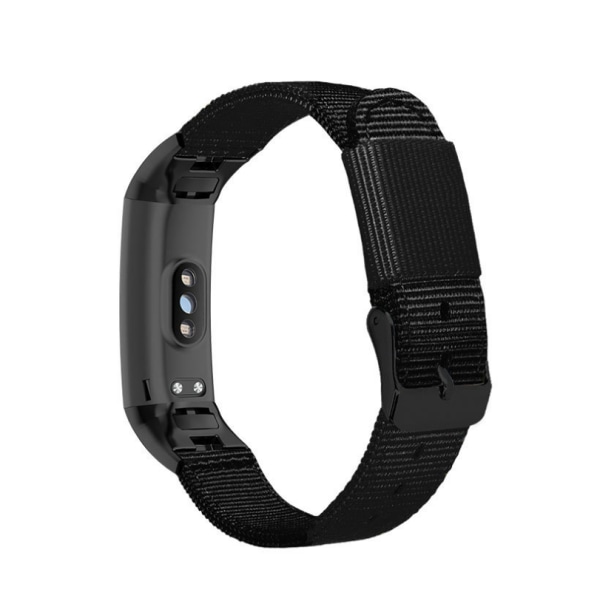 Nylon kellon ranneke Huawei Band 3/4Prolle Musta