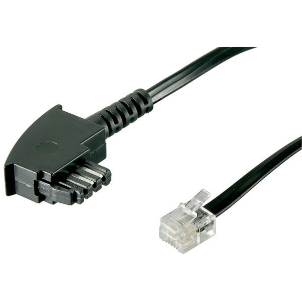 Goobay TAE-F-kabel (universal pinout), svart