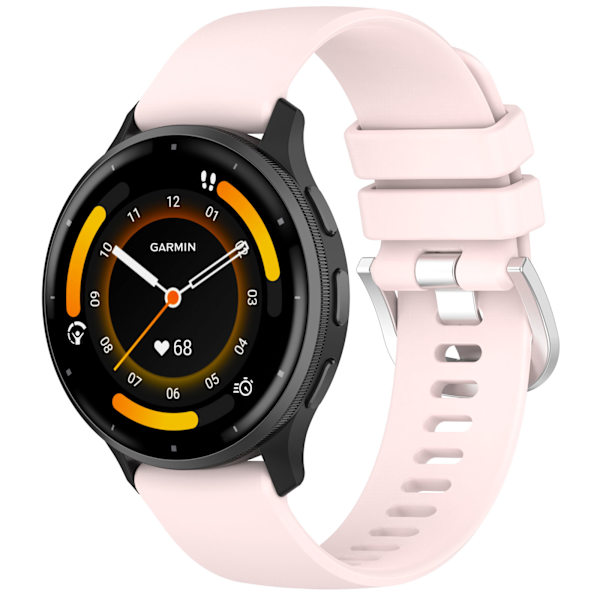 18 mm Klockarmband för Garmin Venu 3S/Forerunner 265S/255S/255S Music/Vivomove 3S Rosa