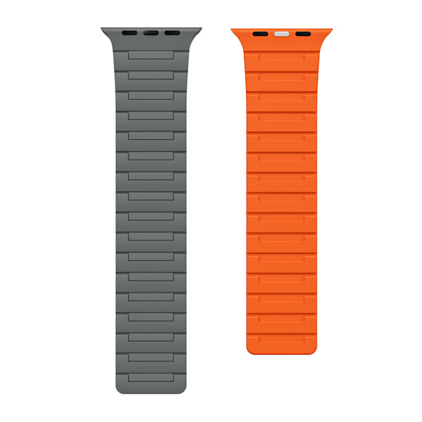 Magnetisk slingrem för Apple Watch 38/40/41 mm Grå Orange