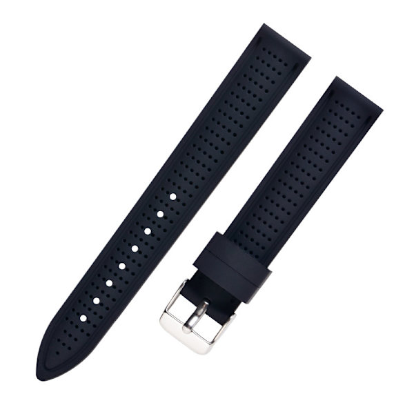 Silikone urrem til Huawei GT3/2 Honor Watch 4 Sort L
