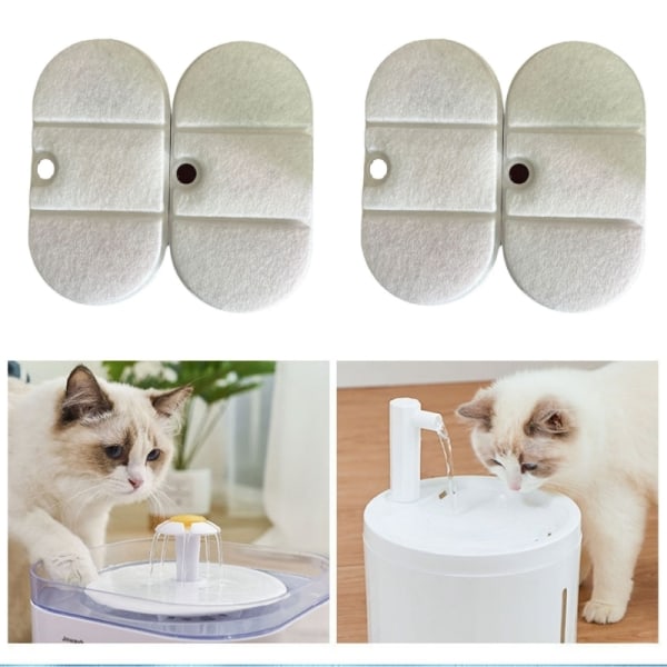 Ersättande Filter för Kattvattenfontäner 6-pack Vit