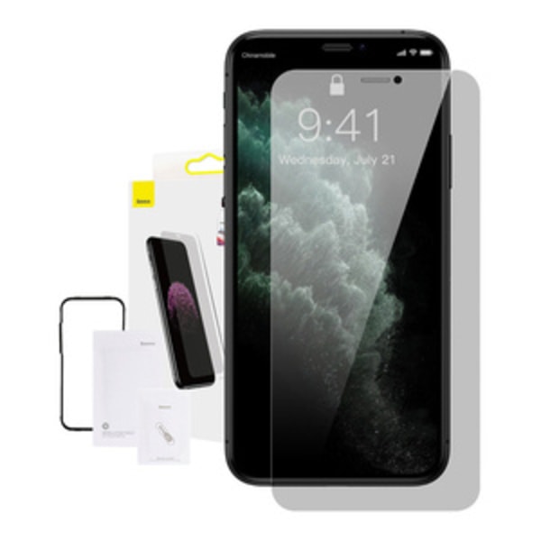Baseus 0,3 mm helskärms- och helglas härdat glas (1 st förpackning) för iPhone XR/11 6,1 tum