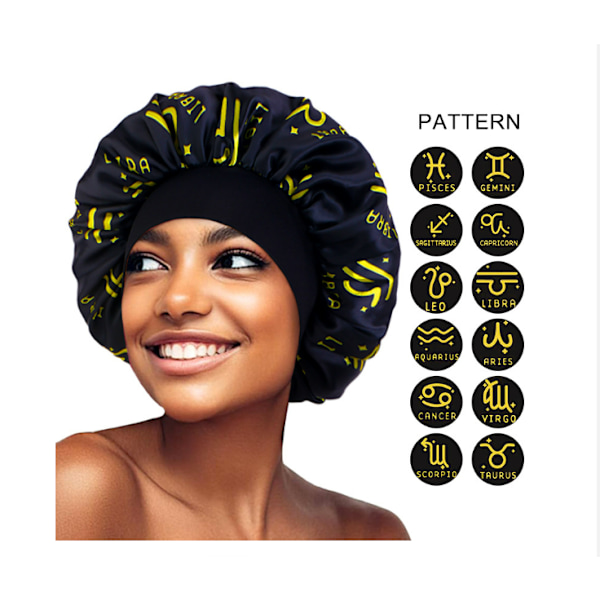 Satin Stretch Sovmössa Hårband - Zodiak Modell 9