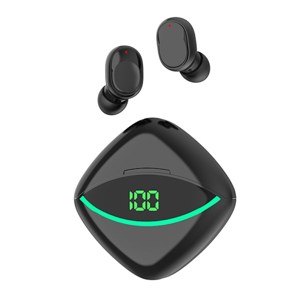 Trådlösa Hörlurar med Bluetooth 5.2 & Touchkontroll Svart
