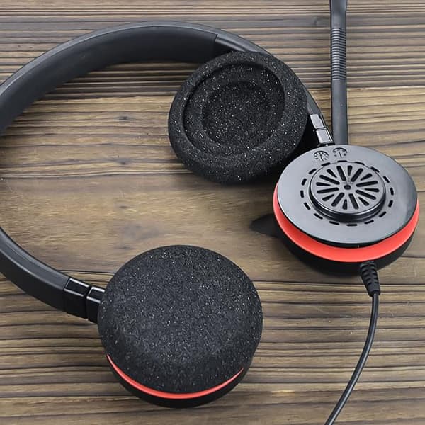 Öronkuddar för Jabra Evolve 20, 20SE, 30, 30II, 40, 65 Black Black