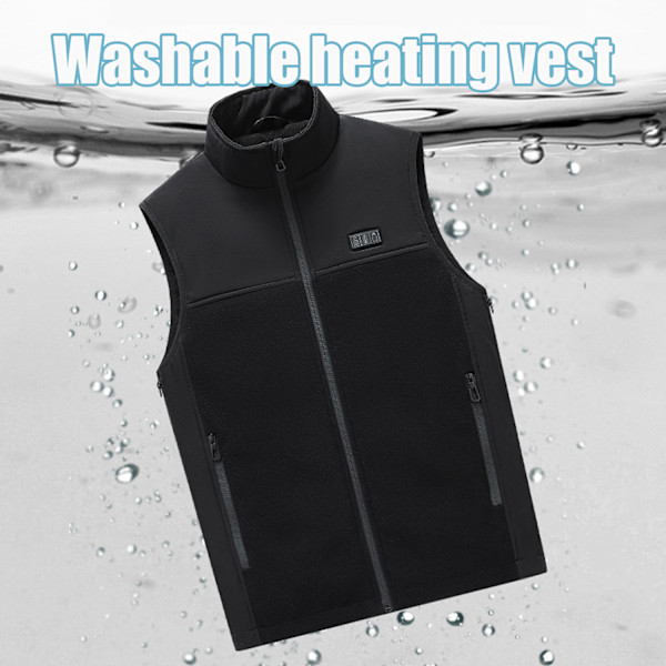 Värmeväst 13 värmezoner Svart L/XL